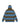HOODED LONG SLEEVE STRIPED KNIT SWEATER WITH JACQUARD DESIGN