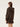 HOODED NO COLLAR COAT FOR FALL AND WINTER WITH RHINESTONE DETAILS