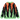 KNITTED SWEATER IN GREEN AND ORANGE - GREEN ORANGE KNITTED DESIGN