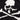 KNITTED SWEATER WITH SKULL AND CROSSBONES PATTERN KNITTED