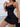 LACE NIGHTGOWN NOIR: SOLID COLOR AESTHETIC APPEAL