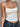 LACE-TRIMMED CAMISOLE WITH BOW SPLICING FOR A FLATTERING SILHOUETTE