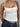LACE-TRIMMED CAMISOLE WITH BOW SPLICING FOR A FLATTERING SILHOUETTE
