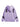 LAVENDER HOODED SWEATSHIRT WITH LOOSE FIT AND LETTER PRINT