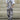 LEOPARD-PRINT DENIM OVERALLS WITH LOOSE FIT AND DENIM BELT