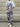 LEOPARD-PRINT DENIM OVERALLS WITH LOOSE FIT AND DENIM BELT