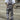 LEOPARD-PRINT DENIM OVERALLS WITH LOOSE FIT AND DENIM BELT