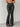 LEOPARD PRINT FLARED PANTS WITH MID ELASTICITY CLOTHING FEATURE