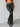 LEOPARD PRINT FLARED PANTS WITH MID ELASTICITY CLOTHING FEATURE