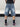 LETTER PATCH DENIM SHORTS HIGH-QUALITY DENIM