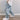 LIGHT BLUE BAGGY FIT JEANS WITH BLACK CROSS DESIGNS