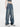 LIGHT BLUE DENIM BOYFRIEND FIT JEANS COTTON BLEND
