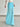 LIGHT BLUE FLORAL MAXI SKIRT SUMMER ELEGANT