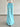 LIGHT BLUE FLORAL MAXI SKIRT SUMMER ELEGANT