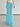 LIGHT BLUE FLORAL MAXI SKIRT SUMMER ELEGANT