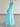 LIGHT BLUE FLORAL MAXI SKIRT SUMMER ELEGANT
