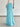 LIGHT BLUE FLORAL MAXI SKIRT SUMMER ELEGANT