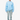 LIGHT BLUE KNITTED SWEATSHIRT WITH WHITE GRAPHIC - AMOR KNITTED SWEATER