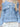 LIGHT BLUE LACE TRIM KNIT TOP OFF SHOULDER ELEGANT