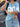 LIGHT BLUE MESH JERSEY WITH OVERSIZED NUMBER PRINT