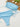 LIGHT BLUE RUCHED BIKINI SWIMSUIT SPLIT HIGH-STRETCH KNIT