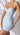 LIGHT BLUE RUCHED MINI DRESS WITH CLASSIC CORSET DETAILS