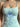 LIGHT BLUE SPAGHETTI STRAP TANK TOP SUMMER Y2K