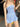 LIGHT BLUE STRAPLESS MINI DRESS WITH PLEATED SKIRT SLIM FIT