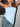LIGHT BLUE STRAPLESS TOP WITH PLAYFUL SLANTED HEM