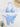 LIGHT BLUE TIE BIKINI SET AZURE ELASTANE FABRIC