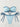 LIGHT BLUE TWO-PIECE SWIMSUIT SOLID COLOR HIGH STRETCH FABRIC