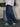 LIGHT BLUE WIDE-LEG DENIM PANTS STRAIGHT LEG RETRO JEANS