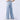 LIGHT BLUE WIDE-LEG JEANS WITH BOW DETAIL - BAGGY FIT JEANS
