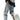 LIGHT BLUE WIDE-LEG JEANS WITH BUTTONED SLITS - LOOSE BAGGY STYLE