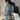 LIGHT BLUE WIDE-LEG JEANS WITH BUTTONED SLITS - LOOSE BAGGY STYLE