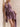 LILAC SATIN HALTER DRESS WITH FLORAL EMBELLISHMENTS AND HALTER NECKLINE