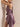 LILAC SATIN HALTER DRESS WITH FLORAL EMBELLISHMENTS AND HALTER NECKLINE