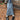 LONG DENIM SKIRT WITH PATCHWORK DESIGN FASHION SKIRT FOR WOMEN