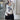 LONG-SLEEVED SHIRT WITH FACE GRAPHIC - GRUNGE AESTHETICS DESIGN