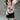 LONG-SLEEVED SHIRT WITH FACE GRAPHIC - GRUNGE AESTHETICS DESIGN