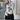 LONG-SLEEVED SHIRT WITH FACE GRAPHIC - GRUNGE AESTHETICS DESIGN