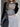 LONG-SLEEVED SHIRT WITH RAGLAN SLEEVE RIB IN GRAY AND BLACK