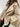 LOOSE FIT BEIGE SHERPA-TRIMMED JACKET FOR COLD WEATHER