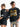 LOOSE FIT BLACK AND GOLD JERSEYS WITH CREW NECK DESIGN