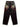 LOOSE FIT EMBROIDERED BLACK JEANS WITH WINGED FLEUR-DE-LIS DESIGN