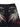 LOOSE FIT EMBROIDERED BLACK JEANS WITH WINGED FLEUR-DE-LIS DESIGN