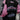 LOOSE FIT RACING JACKET IN PINK AND BLACK WITH LONG SLEEVES