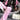 LOOSE FIT RACING JACKET IN PINK AND BLACK WITH LONG SLEEVES