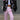 LOOSE FIT RACING JACKET IN PINK AND BLACK WITH LONG SLEEVES
