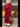 LOOSE FIT RED SWEATPANTS WITH WHITE LETTERING Y2K STYLE